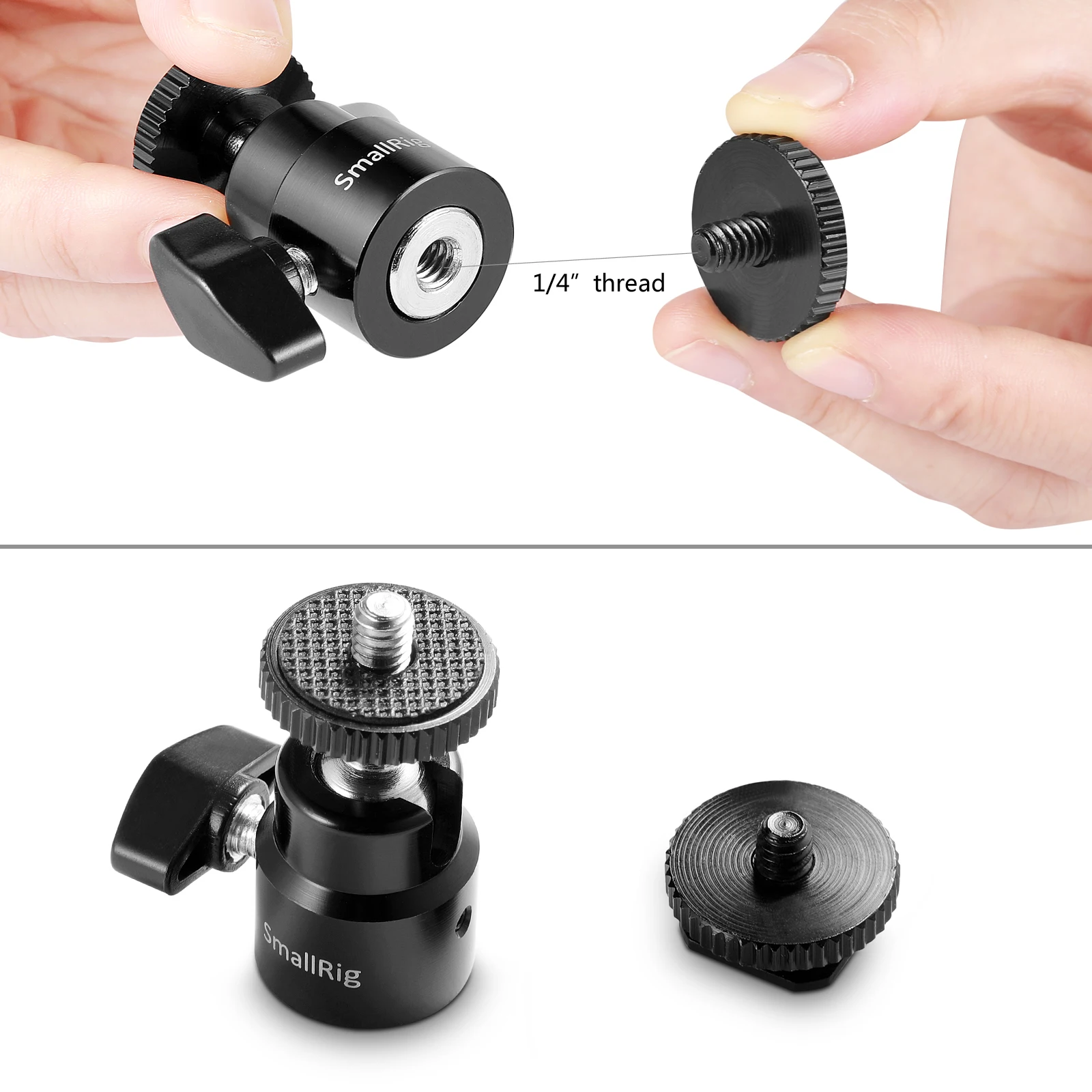 Металлическая мини шаровая Головка SmallRig для видеосъемки крепление