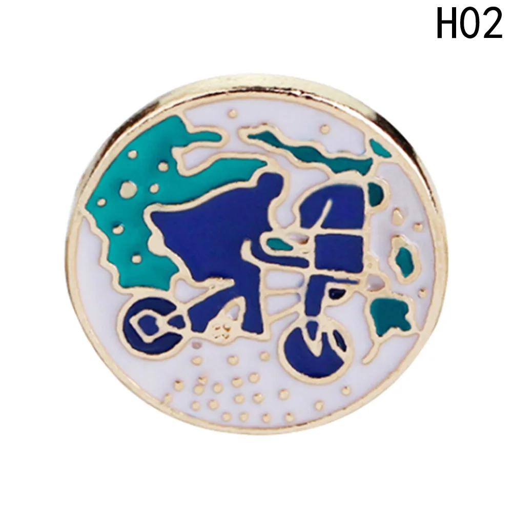 1 шт. мультяшная брошь для девочек на велосипеде оригами Желая бутылка путешествий с эмалью булавке рюкзак