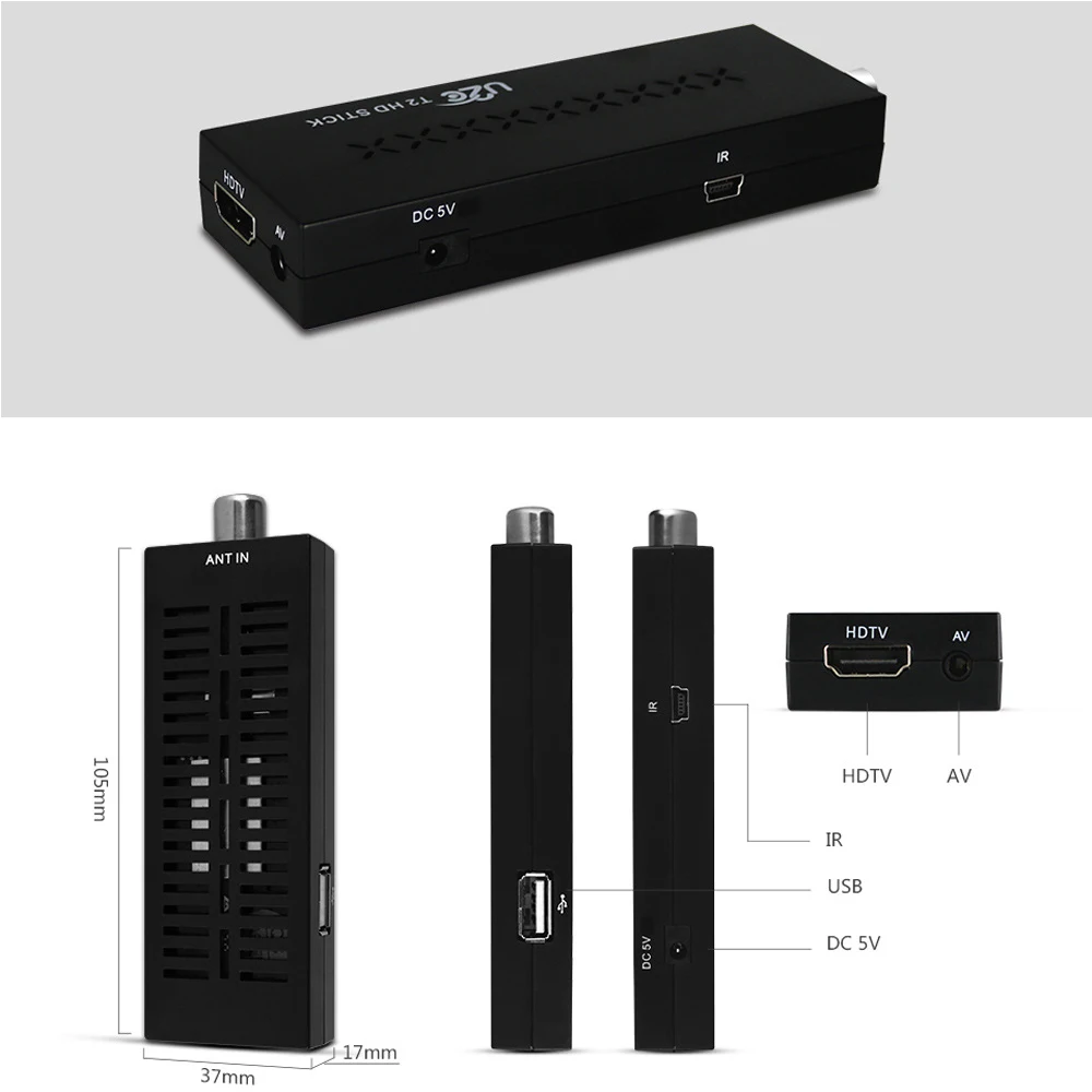 DVB-T2 U2C T2 HDMI 1080P 4K tv Stick простой, чем Android tv box MSTAR7T01 Поддержка Английский Испанский Русский Французский ТВ приемник