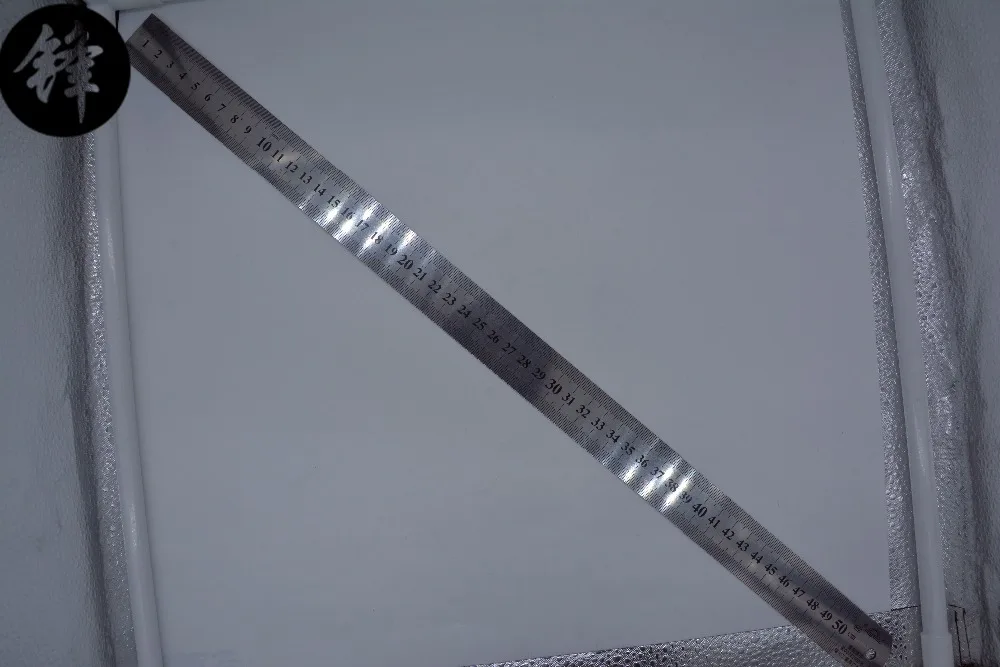 

Hole Handle Double Side Metric 20" 50cm Scale Stainless Steel Straight Ruler