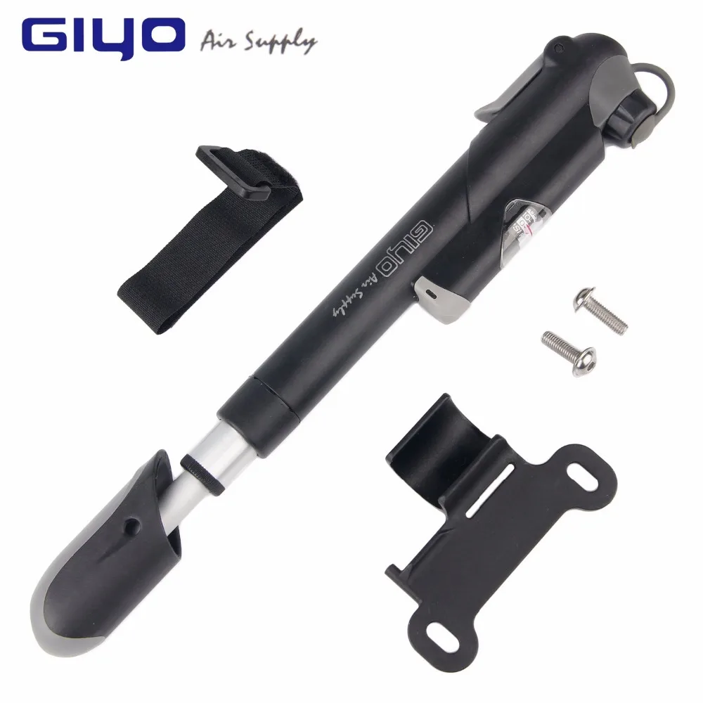 GIYO Clever Valves For Schrader/Presta Bike Pump With Gauge Portable Mini Air Inflator Cycling Tire Accessory | Спорт и развлечения