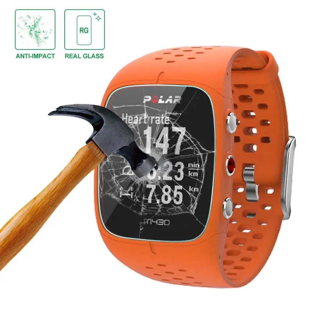 Защитное стекло для экрана Polar M400/M430 9H 2.5D защитная пленка против царапин