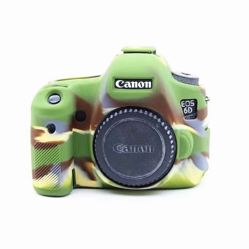 Мягкий силиконовый чехол для камеры защитный canon eos 6d резиновая крышка открывания