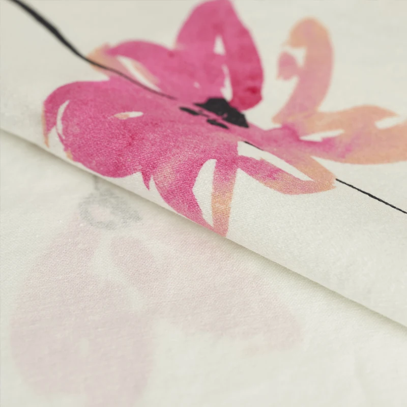 Polyester fabric for dress High-end fashion flower pattern printed cloth spandex clothing diy sewing patchwork material | Дом и сад