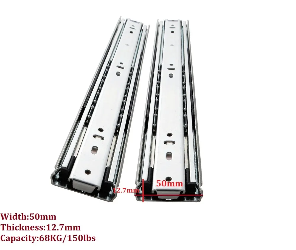 1 пара/лот 10 18 &quotH50mm 68 кг 150lbs сверхмощный Телескопический шарикоподшипник