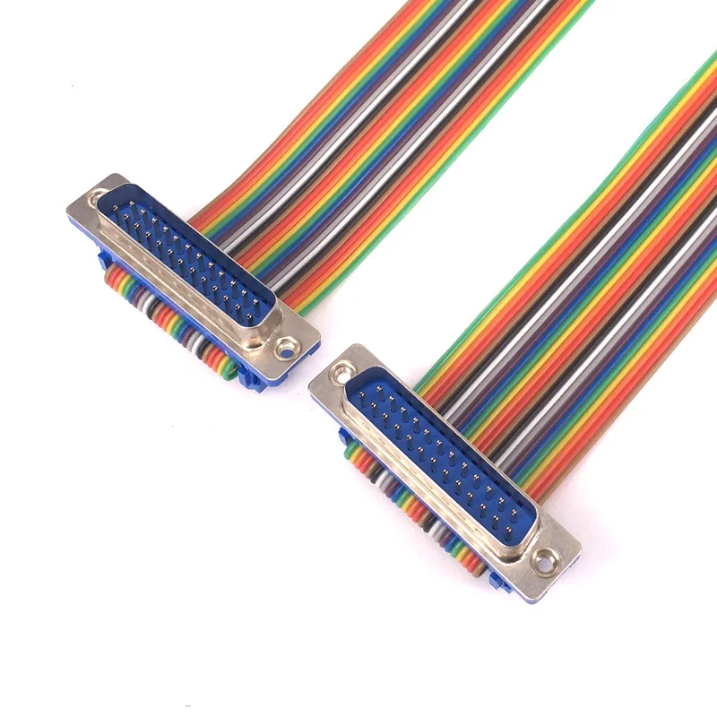 DIDC DB25 контактный ленточный кабель плоский с разъемом типа Папа мама и папа DR25