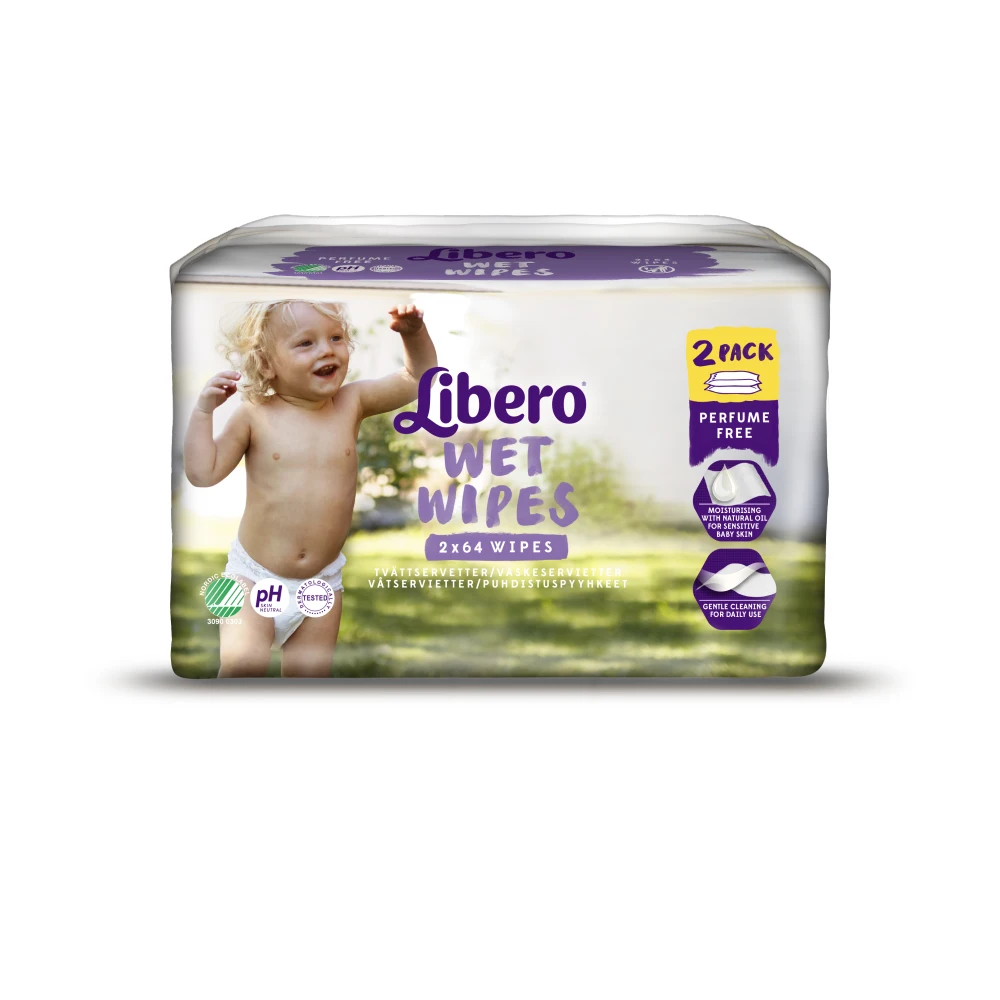 Влажные салфетки Libero Wet Wipes Экономичная упаковка 128 шт.| |