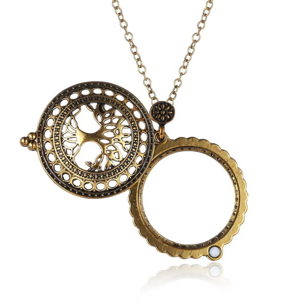 Lureme Vintage Tree of Life Magnifying Glass Sliding Top Magnet Antique Pendant Necklace (nl005972) | Украшения и аксессуары