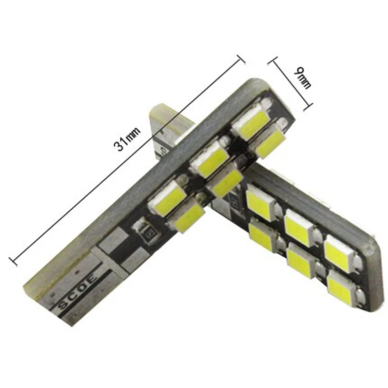 SCOE стайлинга автомобилей 2x12SMD Nichia чип светодиодный просвет светильник лампа - Фото №1