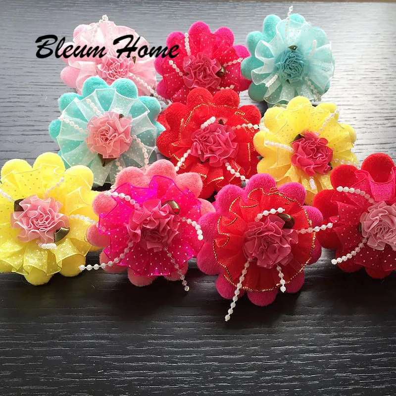 Bleum Home 2pcs girls present New Little Girl Cute Large petals flower Barrettes Kid Headwear Hair Clip Children Gift | Аксессуары для