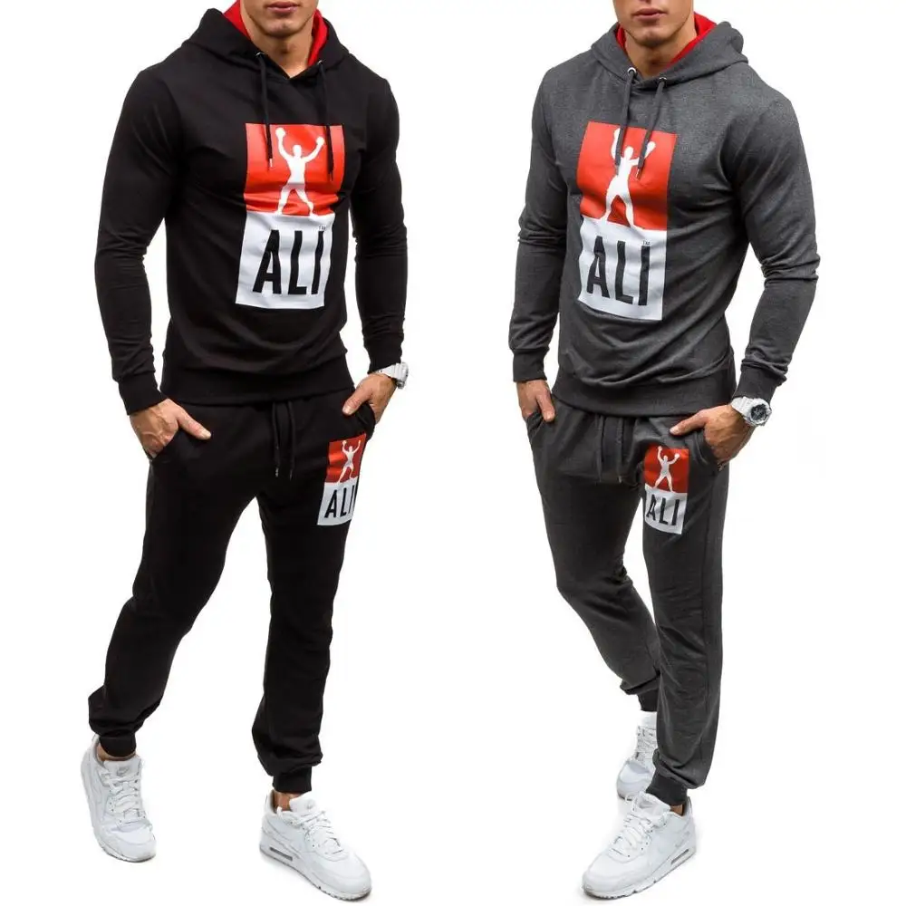 

Plus size Hot Fashion Men's Hooded Sports Sweatsuit Jogging Suit