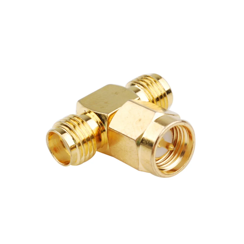 Eightwood 3 Way SMA RF коаксиальный адаптер штекер 2 разъем Женский РЧ T Форма|Кабели