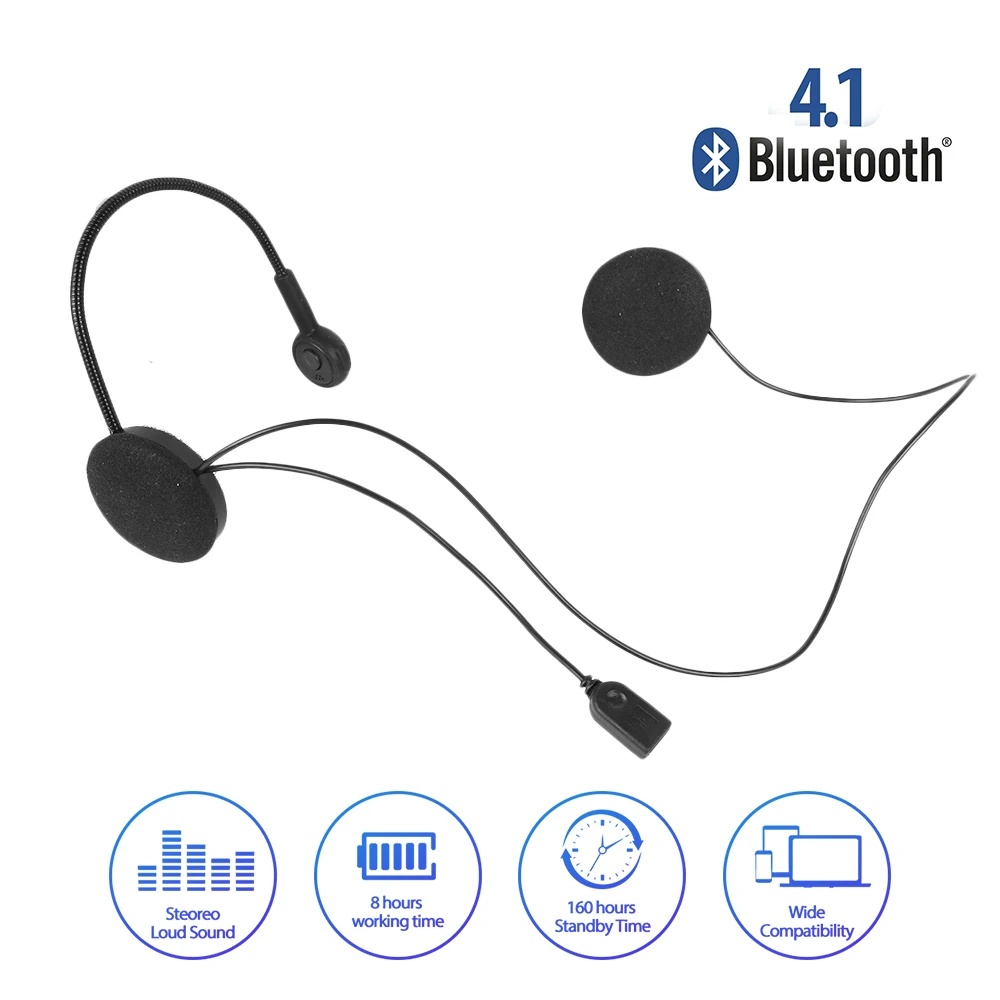 Беспроводная гарнитура для мотоциклетного велосипедного шлема Bluetooth 4 1 10s
