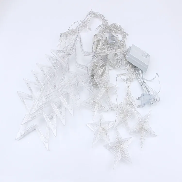 

led Star Moon fairy lights Christmas string light garland led curtain for wedding decoration home party and shop decor