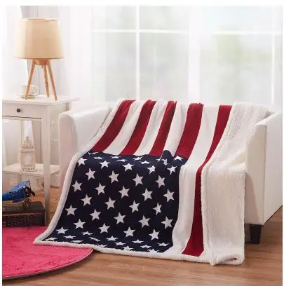 Большой фланелевый плед с национальным флагом Великобритании/США, супер мягкое Флисовое одеяло в британском стиле, размер king size от AliExpress RU&CIS NEW