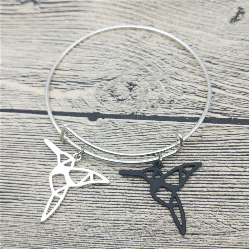 Trendy New Origami Hummingbird Bangles Cute Bracelets Fashion Animal Pet Jewellery | Украшения и аксессуары
