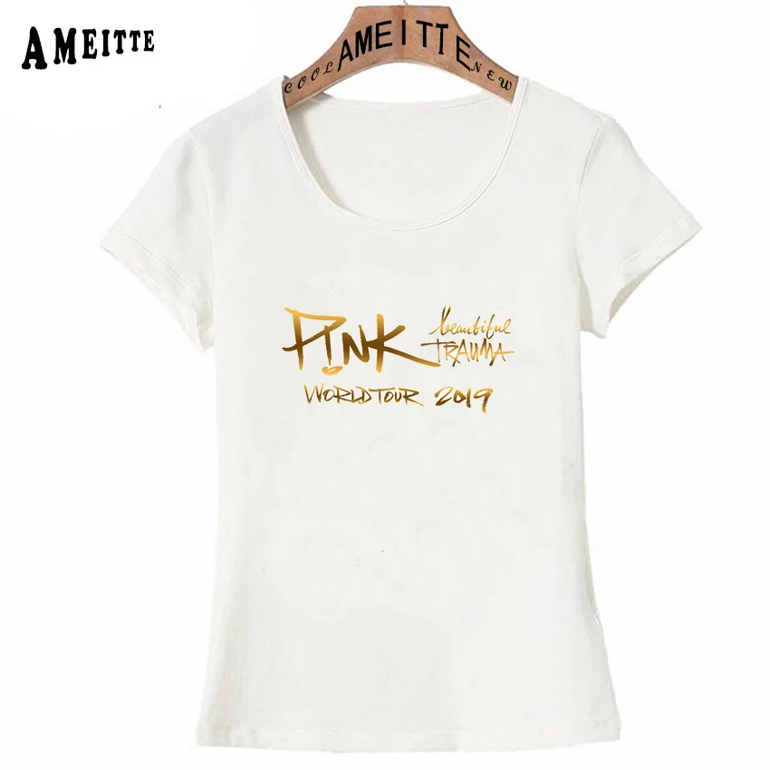 P! NK Beuatiful травма Тур футболка Летняя Милая женская футболка модные топы для девочек Ameitte Harajuku повседневные футболки