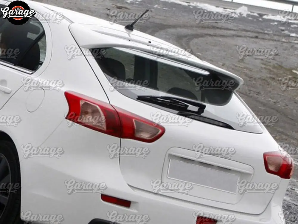Спойлер на пятую дверь для Mitsubishi Lancer X Sportback 2008-ABS пластик, аксессуары для спортивного стайлинга, тюнинг автомобилей, аэродинамическое крыло