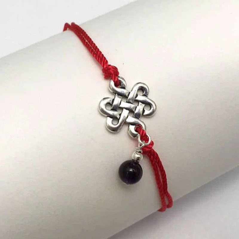 10 шт вечность Бесконечный Браслет бандаж Lucky Red Rope браслет минимализм для