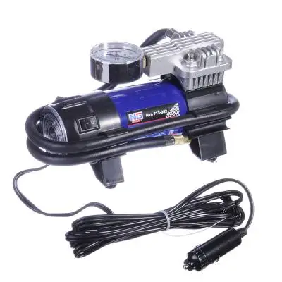 NEW GALAXY Компрессор | поршневой с фонарем 120W 12V 35л/мин 10кг/см2 в сумке |питание от