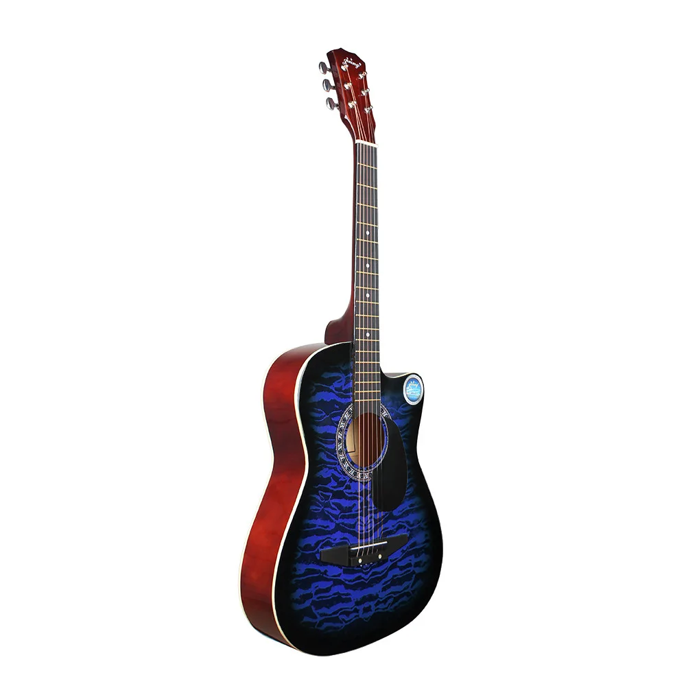 Jetion 38 inch Blue Tiger cutaway guitar ballad accessories wholesale one generation | Спорт и развлечения
