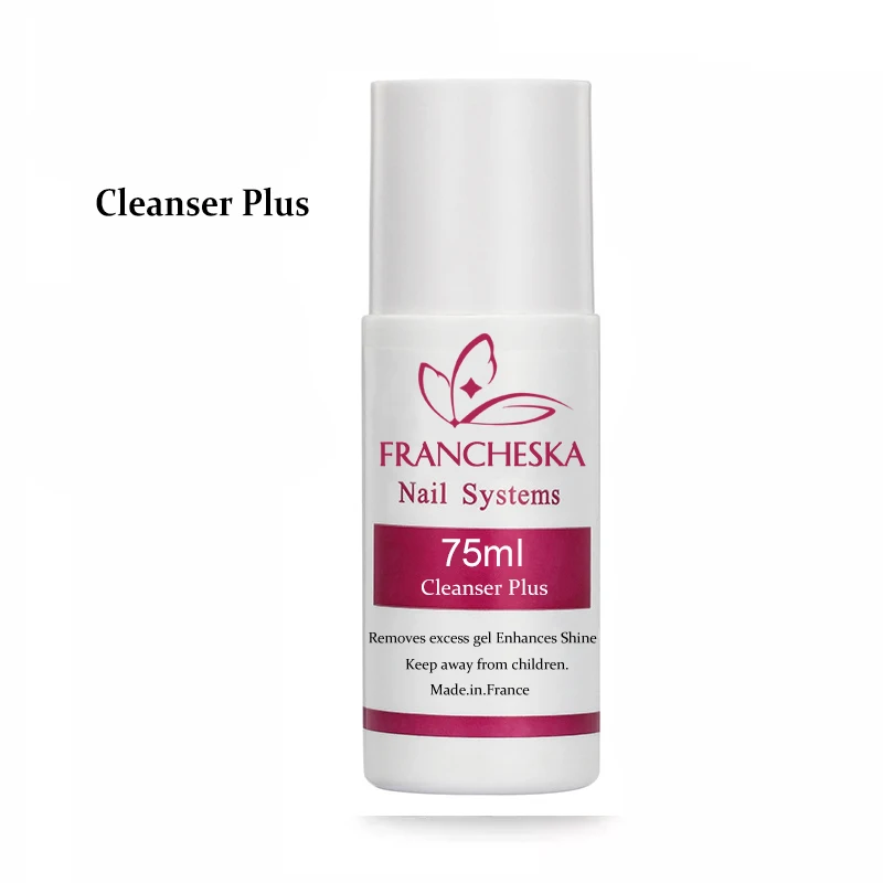 75ml cleanser plus Francheska 75 мл средство для очищения ногтей жидкое Горячее предложение дизайн ногтей акриловое средство для снятия УФ гель-лака Tip Cleanser Plus Clean - Цвет: 75ml cleanser plus