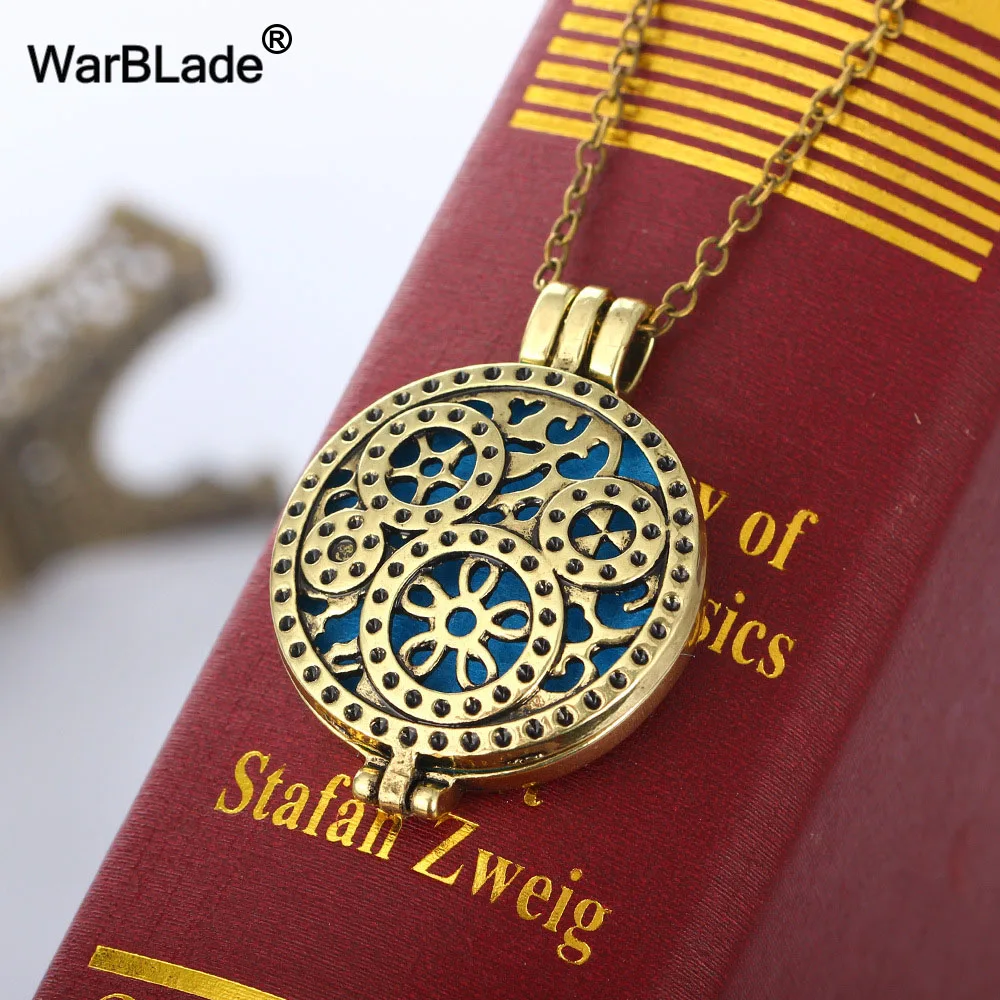 Винтажное ожерелье WarBLade в стиле панк медальон для ароматерапии подвеска духи