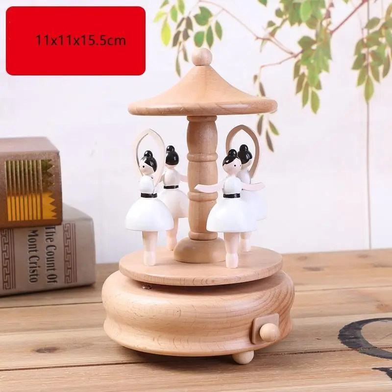 Ballerina Typewriter Spieluhr Carillon Scatole Musicali Carrossel Note Wooden De caja Musical Boite A Musique Musica Music Box | Дом и сад