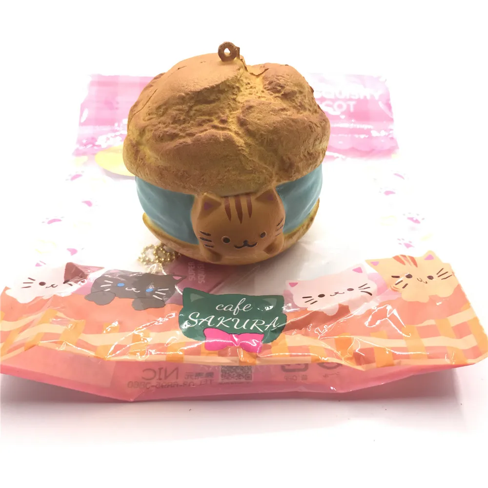 Японский NIC sakura cat creampuff мягкий медленно поднимающийся и мягкий оригинальная упаковка мягкие игрушки