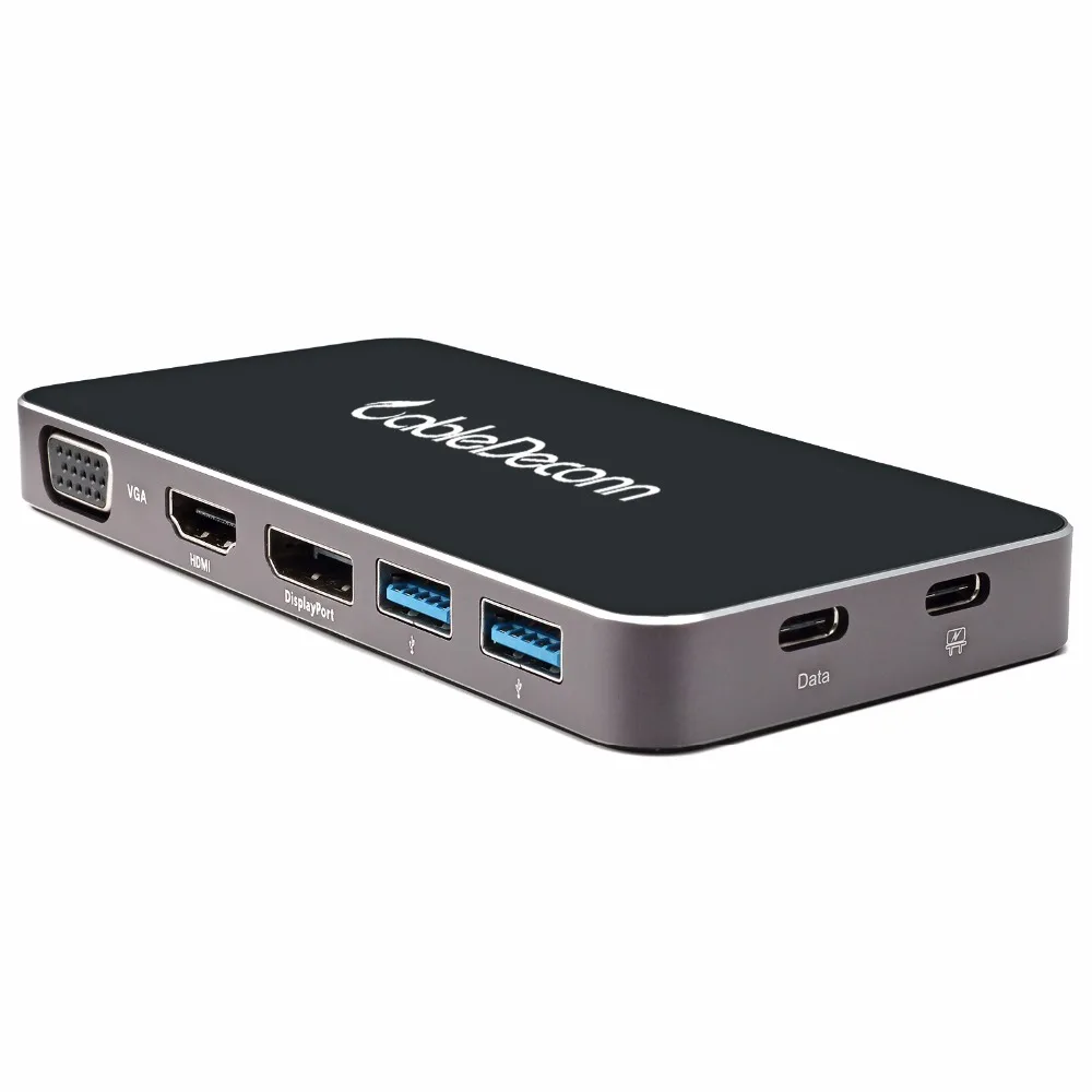 USB C концентратор usb3.1 type c док станция для к hdmi vga displayport MINI DP адаптер конвертер Macbook