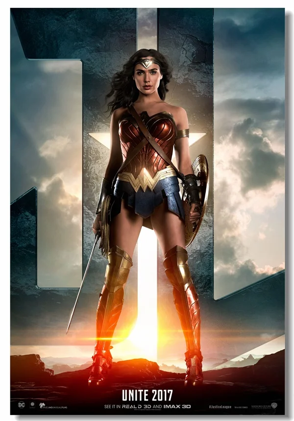 Пользовательские настенные украшения из холста Сексуальная Gal Gadot чудо женщина
