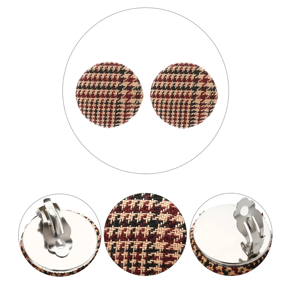Fashion Round Button Ear Clip No Piercing Earrings Women Lady Jewelry Gift | Украшения и аксессуары