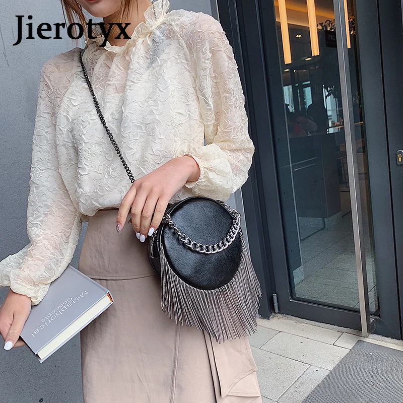 JIEROTYX модные роскошные сумки, женские сумки, дизайнерские из искусственной кожи, сексуальная цепочка, женские сумки-мессенджеры на молнии, готический мешок для леди