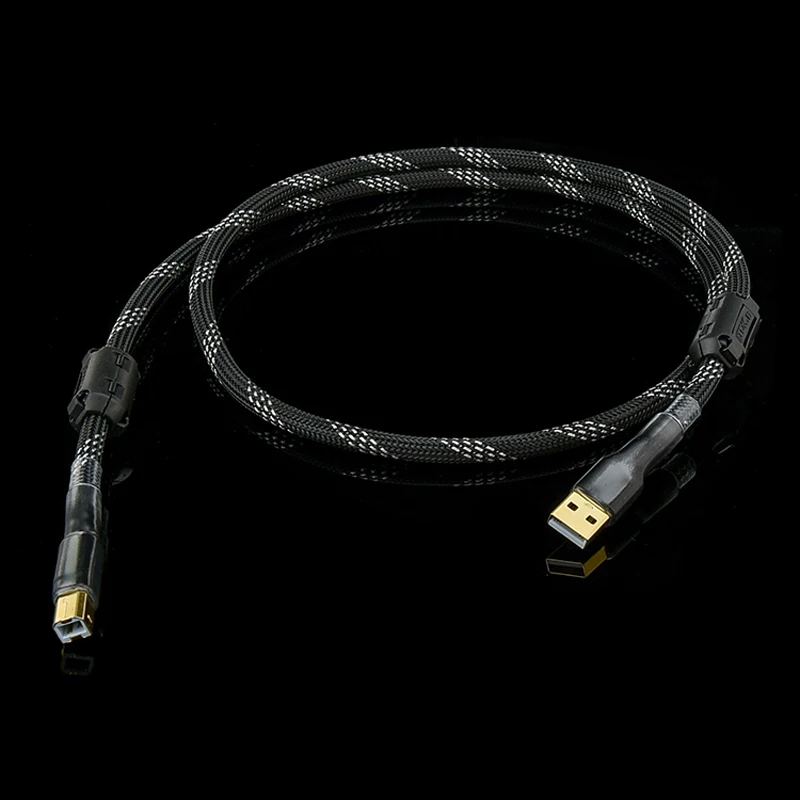 Плетеный Hi Fi USB кабель высококачественный для передачи данных типа А в тип ЦАП