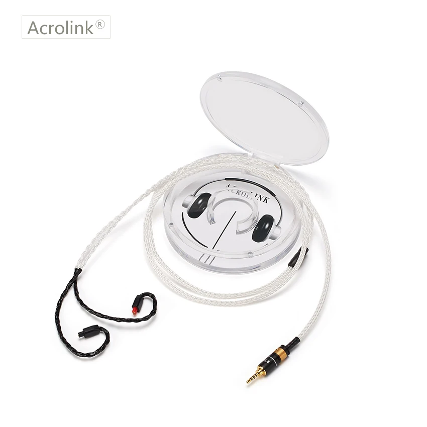 

Acrolink 1.2m High Qulity Single Crystal Silver DIY Replacement Earphone Cable With IM50 For 2.5 XLR