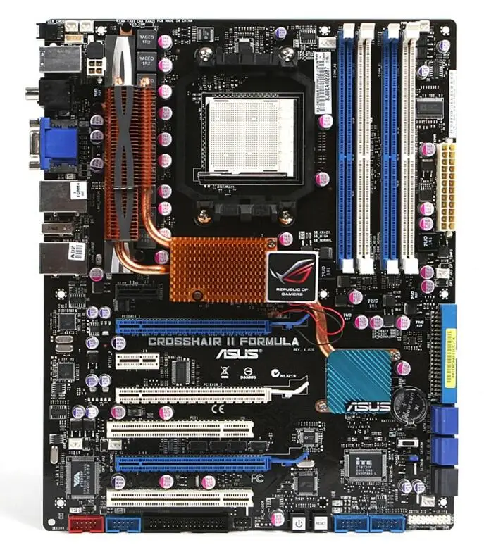 Для ASUS Crosshair II Formula Desktop материнская плата Socket AM2 DDR2 б/у плата|Материнские платы| |