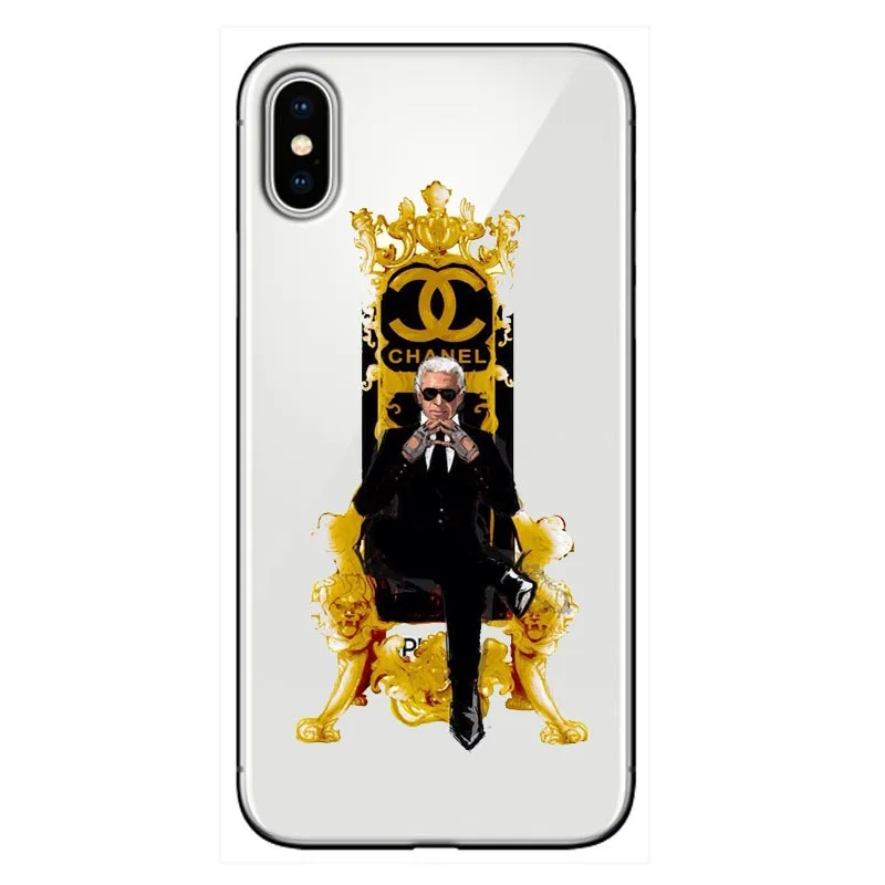 Karl Lagerfeld прозрачный высококачественный силиконовый мягкий ТПУ чехол для