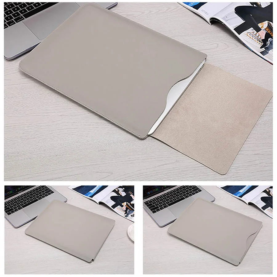 Чехол из искусственной кожи 4 в 1 для ноутбука MacBook Air 11 12 Retina 13 3 Pro 15 дюймов сумка