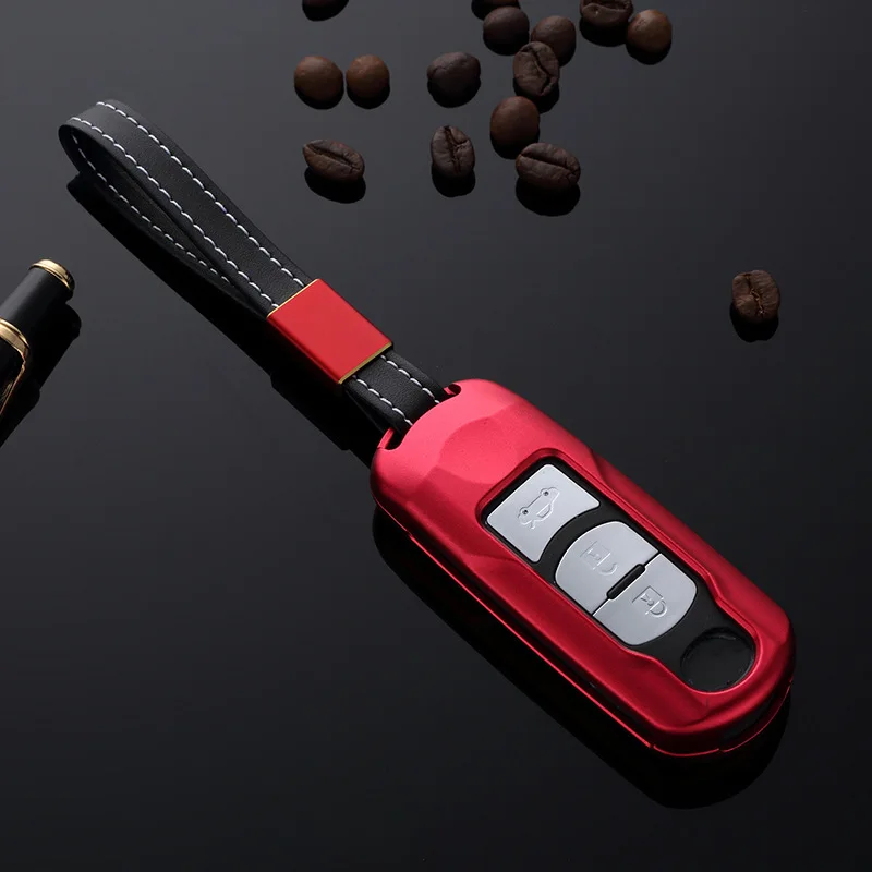 Чехол для автомобильного ключа из алюминиевого сплава чехол с кольцом ключей