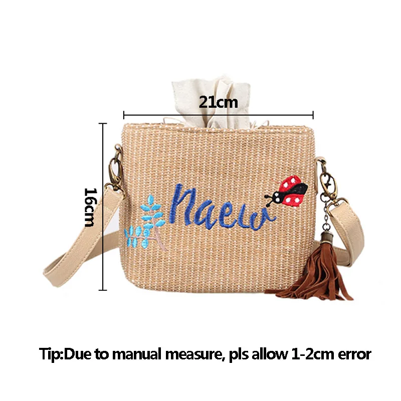 

Fashion Women Summer Tassel Straw Bags INS Popular Female Beach Handbag Lady Large Shoulder Bag Letter Weave Crossbody SS3250