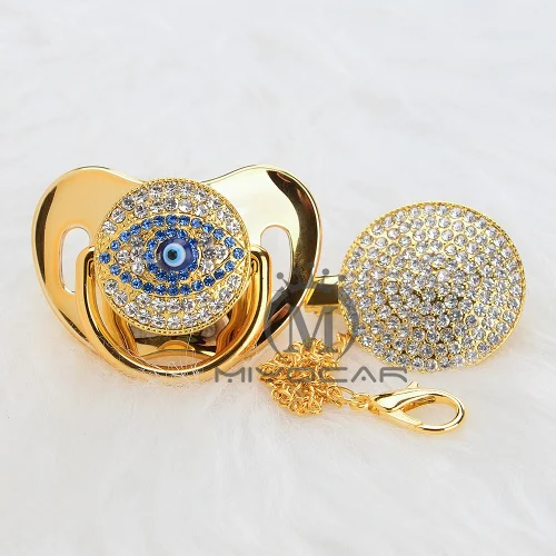 AEYE-8 6-18M MIYOCAR BLING, Золотая, серебряная, сглаза, соска-пустышка и клипса, уникальный дизайн для ребенка, SGS сертификат, безопасный и уникальный AEYE - Цвет: AEYE-8 6-18M