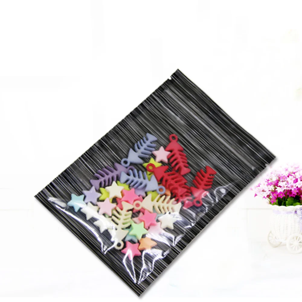 100 шт. сумка из алюминиевой фольги самоклеящиеся мешки майлара модная с замком на