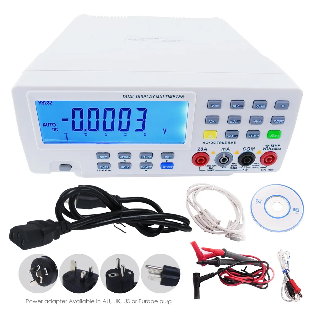 VICHY VC8145 DMM Digital Bench Top Multimeter Temperature Meter Tester PC Analog 80 000 counts Bar Graph w/ 23 segments | Инструменты