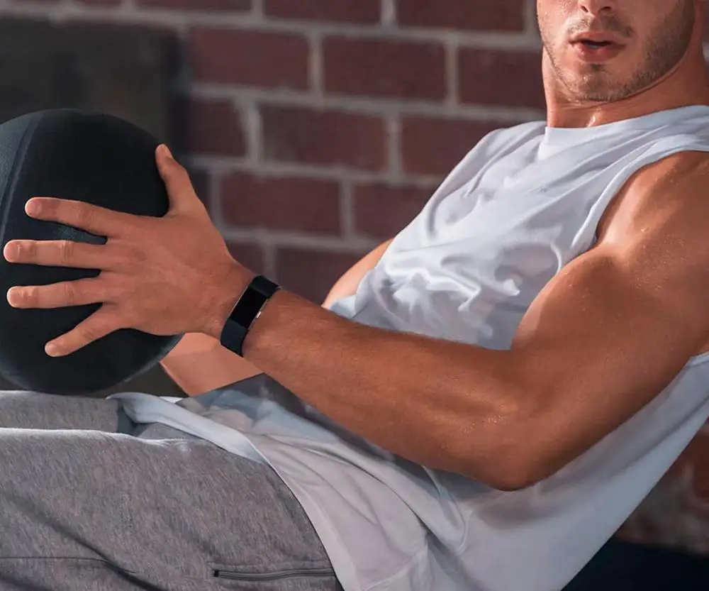 Браслет FITBIT CHARGE 2 Черный Серебряный Размер S | Электроника