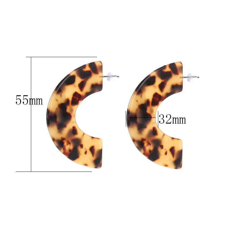 ILYF модные ювелирные изделия Черепаховые серьги для женщин геометрической формы