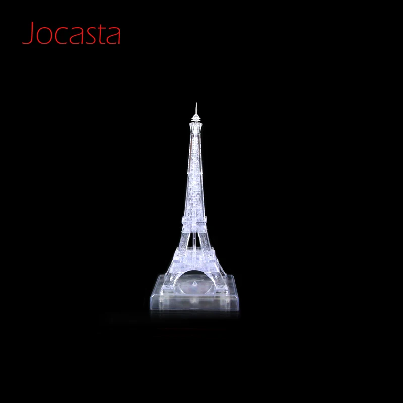 3D пазл с кристаллами в сборе Эйфелева башня Парижа светодиодный вспышка и