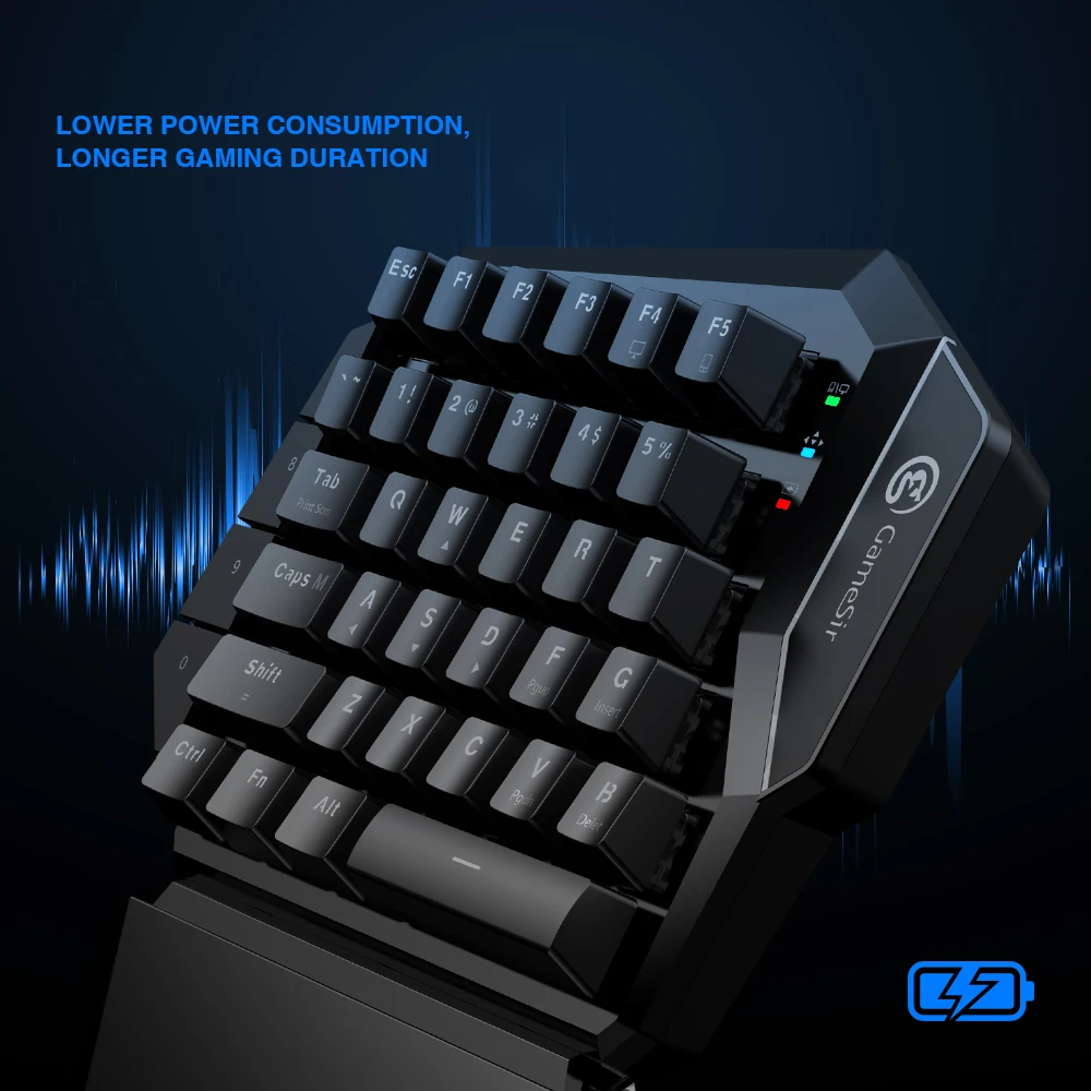 GameSir Z2 Gaming 2,4 GHz беспроводная клавиатура и dpi мышь комбинированная клавиатура с одной рукой для Android/iOS/Windows для PUBG FPS игр