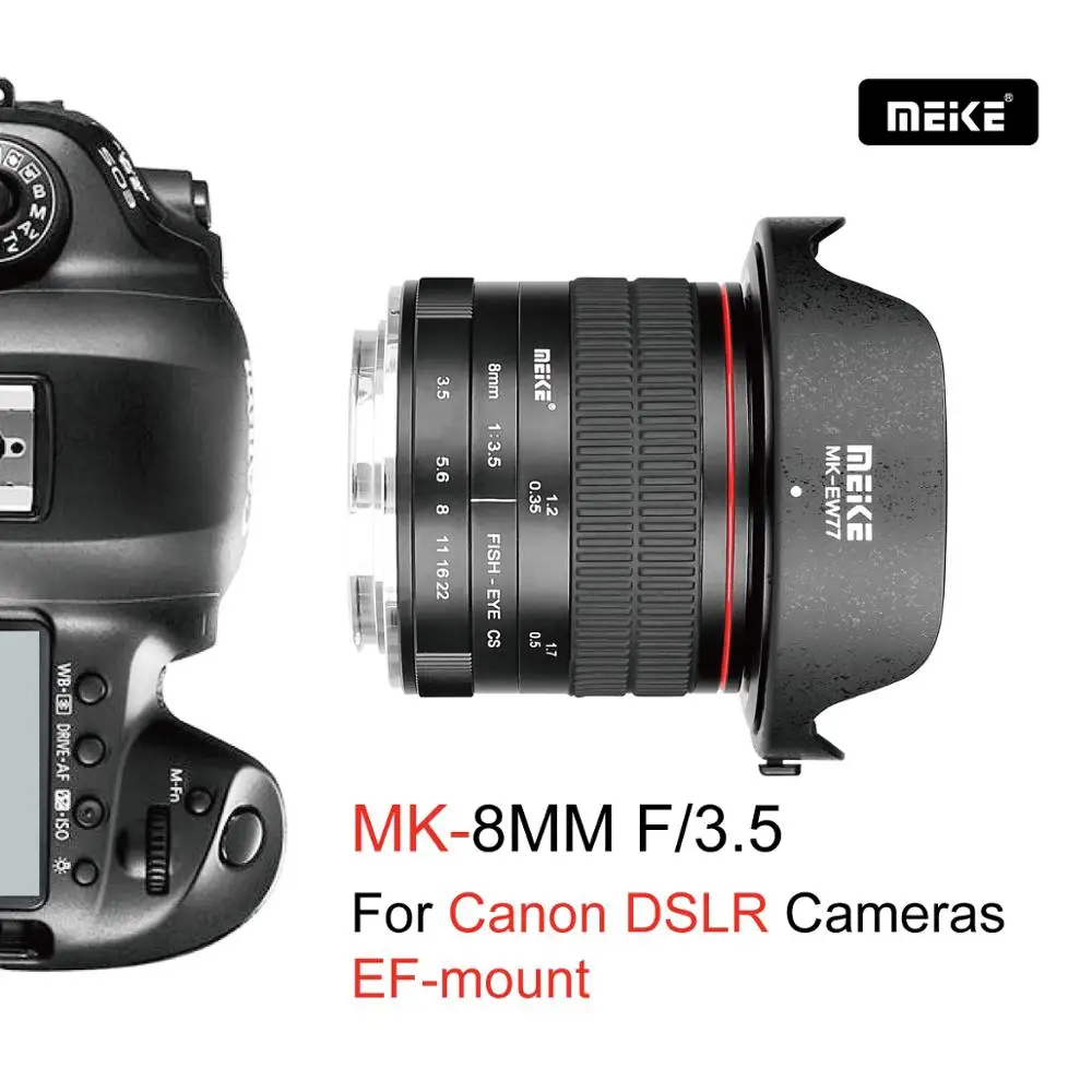 Meike 8 мм f/3 5 широкоугольный объектив &quotрыбий глаз&quot для камеры Nikon F с креплением