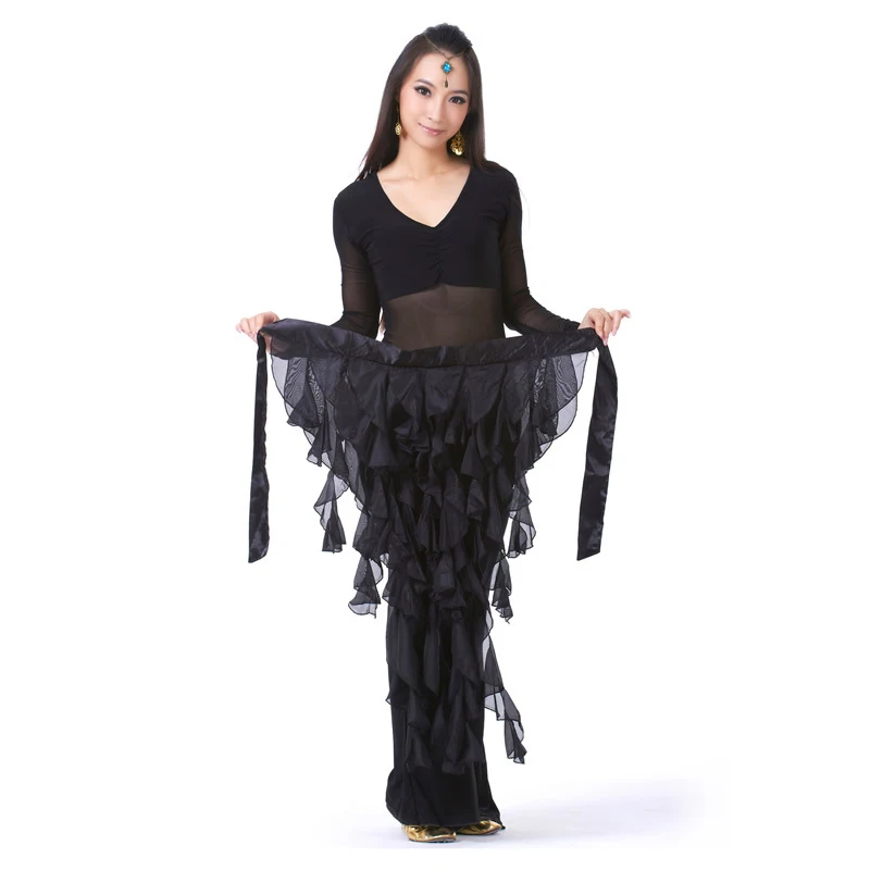 Женский шифоновый набедренный платок для танца живота с 9 хвостами от AliExpress WW