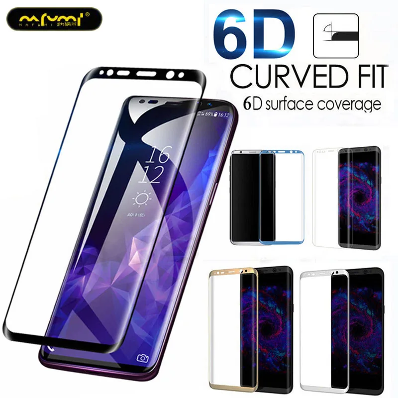 6D полностью изогнутое закаленное стекло для Samsung note 8 9 Аксессуары защита экрана